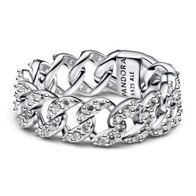 Pandora Schmuck Kettenring für Damen Silber Pavé 193557C01