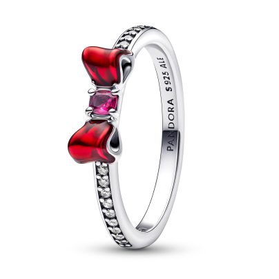Pandora Jewelery women's silver ring Disney Princess Snow White bow 193652C01