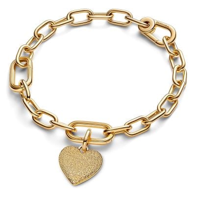 Pandora Charm colgante de joyería corazón dorado 763824C00