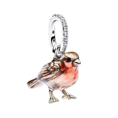 Pandora Jewelry pendant silver robin 794982C01