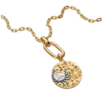 Pandora Jewelry medal-like pendant XL zodiac sign Cancer 765001C01