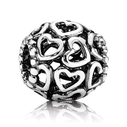 PANDORA Jewelry Silver Charm Open Your Heart 790964