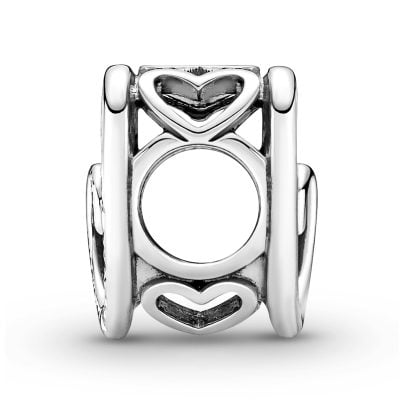 Pandora Schmuck Silber Charm Verschlungene Unendliche Herzen 790800C00