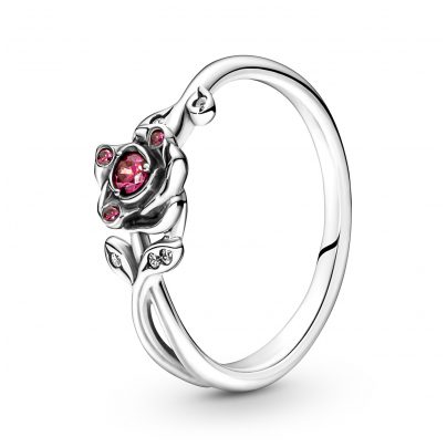 Pandora Bijoux bague femme Disney La Belle et la Bête Rose 190017C01