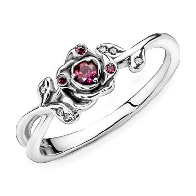 Pandora Bijoux bague femme Disney La Belle et la Bête Rose 190017C01
