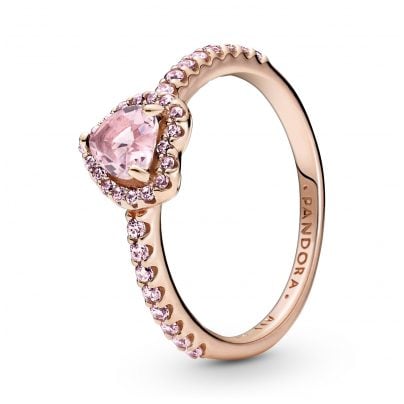 Pandora Schmuck Damen-Ring Erhabenes Herz Rosé 188421C04