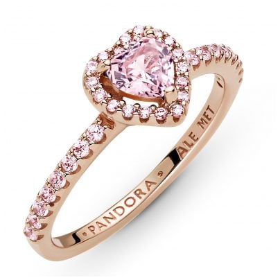 Pandora Schmuck Damen-Ring Erhabenes Herz Rosé 188421C04
