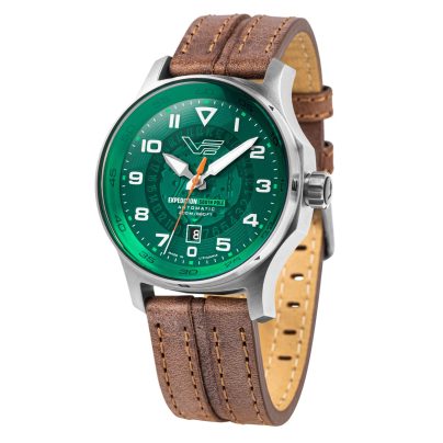 Vostok Europe Herrenuhr Expedition South Pole Automatik Braun/Grün NH35-592A759