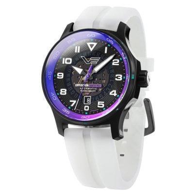 Vostok Europe Herrenuhr Expedition South Pole Automatik Weiß/Lila NH35-592C760-WHT