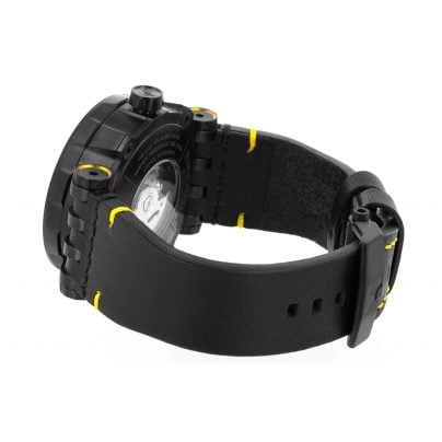 Vostok Europe Men's Watch GMT Energia Rocket Yellow 2 Bands NH34-575C719_YLW