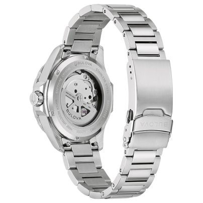 bulova Men's automatic watch Marine Star steel/blue 98B471