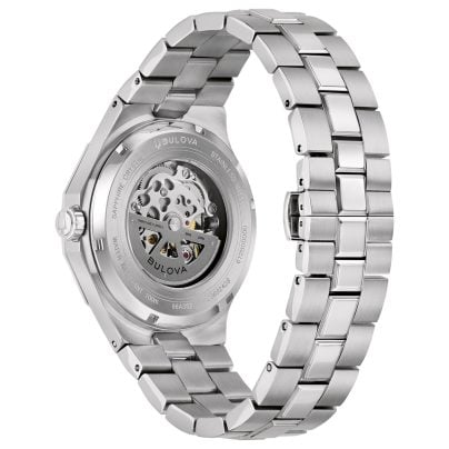 Bulova Herrenuhr Automatik Misc Classic Stahl/Blau 96A352