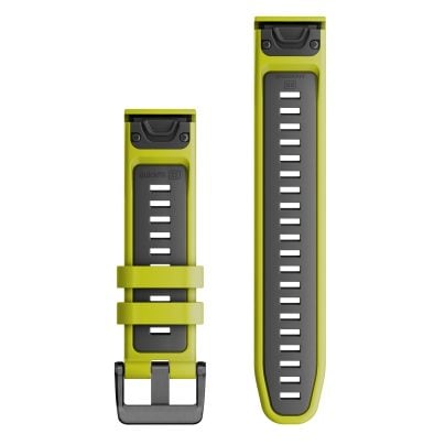 Garmin Quickfit Silikonband 22 mm Limone/Graphit 010-13280-03