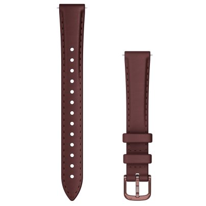 Garmin Lily 2 Wechselarmband Leder Maulbeere 14 mm 010-13302-21