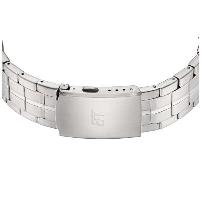 ETT Eco Tech Time Funk-Solar Herrenuhr Professional Worldtimer Schwarz EGA-11715-21M