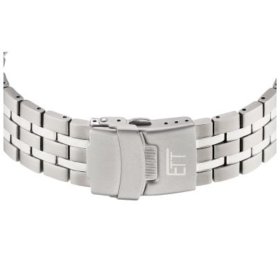 ETT Eco Tech Time Funk-Solar Herrenuhr Professional Worldtimer Titan/Blau EGT-11575-31M