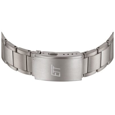 ETT Eco Tech Time Funk-Solar Herrenuhr Everest Gents Titan/Blau EGT-11602-31M