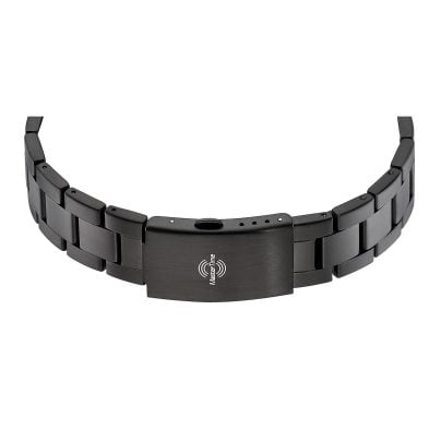 Master Time Herren-Armbanduhr Funk Sporty Big Date Schwarz/Blau MTGA-10952-32M