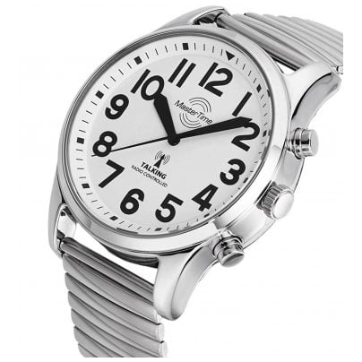 Master Time Sprechende Funk Herrenuhr mit Zugband MTGA-10691-61M