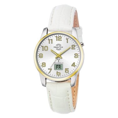 Master Time Montre femme radio basique blanc/bicolore MTLA-10799-42L