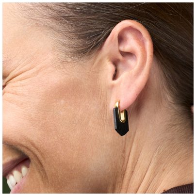 Holzkern Jewelery Women's Earrings Sequoia Stud Earrings Walnut/Gold II