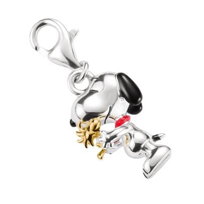 Thomas Sabo Schmuck Charm-Anhänger Snoopy mit Woodstock Freunde Peanuts Connect 2228-427-7