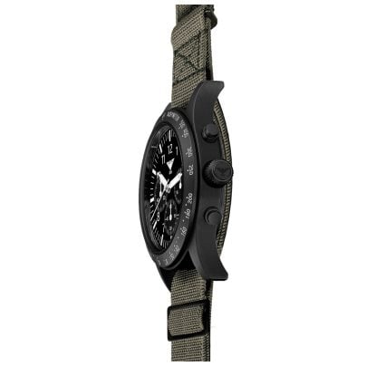 KHS Men's Watch Platoon Solar Chronograph Grey / Black Chrono Plabssc.dfsgo