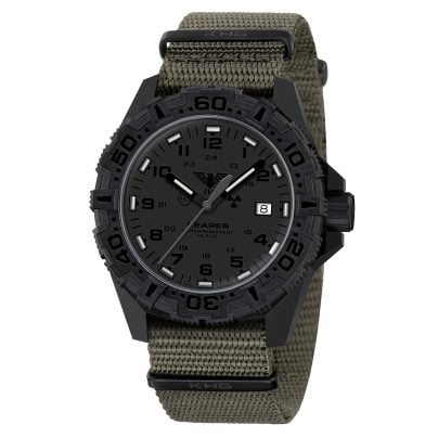 KHS Orologio da uomo Reaper MKII Oliva/Nero RE2XTF.NSGO