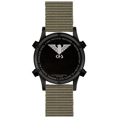 Khs wristwatch platon numérique olive vert / noir plabsd.nsgo