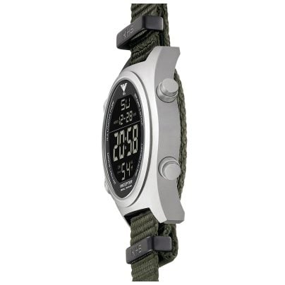 KHS Herrenuhr Inceptor Stahl Digital Olivgrün INCSD.NSGO