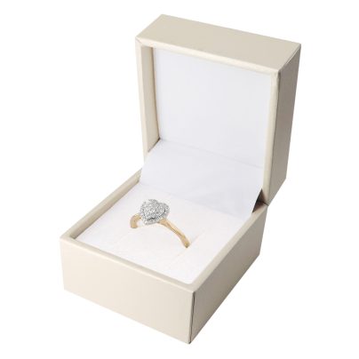GLIZZ Schmuck Damen Diamant-Ring Herz Gold 333/8K GL8654