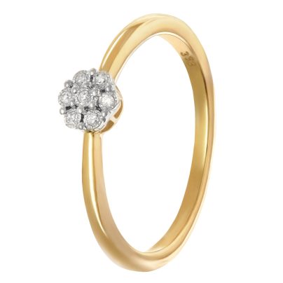 GLIZZ Schmuck Diamantring für Damen Gold 333/8K GL8710