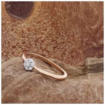 GLIZZ Schmuck Diamantring für Damen Gold 333/8K GL8710